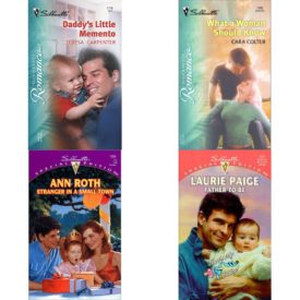 Assorted Silhouette Romance Paperback Book Bundle (4 Pack): Daddys Little Memento Silhouette Romance Paperback, What A Woman Should Know Silhouette Romance Paperback, Stranger In A Small Town Special Edition, 1356 Paperback, Father - To - Be Thats My Baby! Silhouette Special Edition , No 1201 Paperback