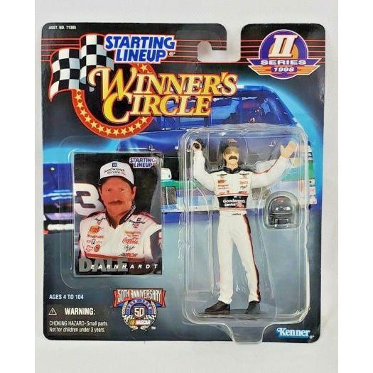 1998 Starting Lineup Winners Circle Dale Earnhardt Sr NASCAR Driver Action Figure Series 2 w/ Accessories + Collector Card