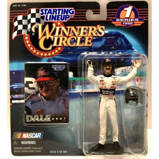 1998 Starting Lineup Winners Circle Dale Earnhardt Sr NASCAR Driver Action Figure Series 1 w/ Accessories + Collector Card