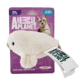 Animal Planet Baby Seal Plush Catnip Cat Toy 3"