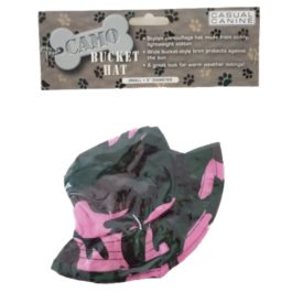 Casual Canine Pink Camo Bucket Hat Size Small 5" Diameter
