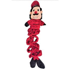 Zanies Plush Puppies Holiday Series Dog Toy - Soft & Shiny Scrungy Bungee Toy Soldier #PP01783