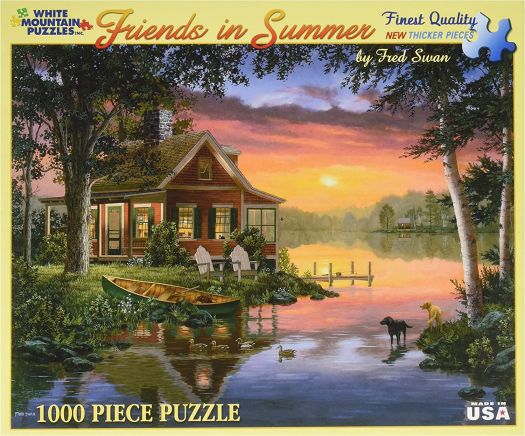 White Mountain Puzzles Friends in Summer - 1000 Piece Jigsaw Puzzle