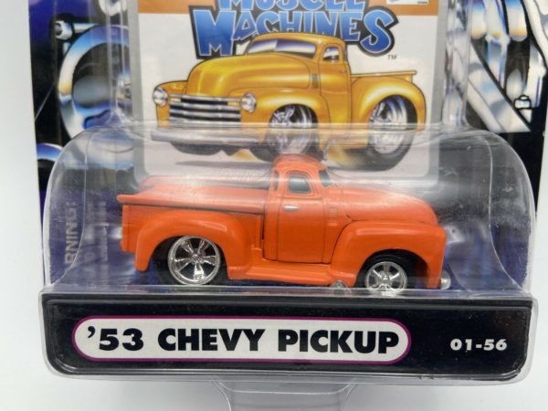 Muscle Machines 1:64 Scale Diecast Collectible 1953 Chevy Pickup 01-56 Orange