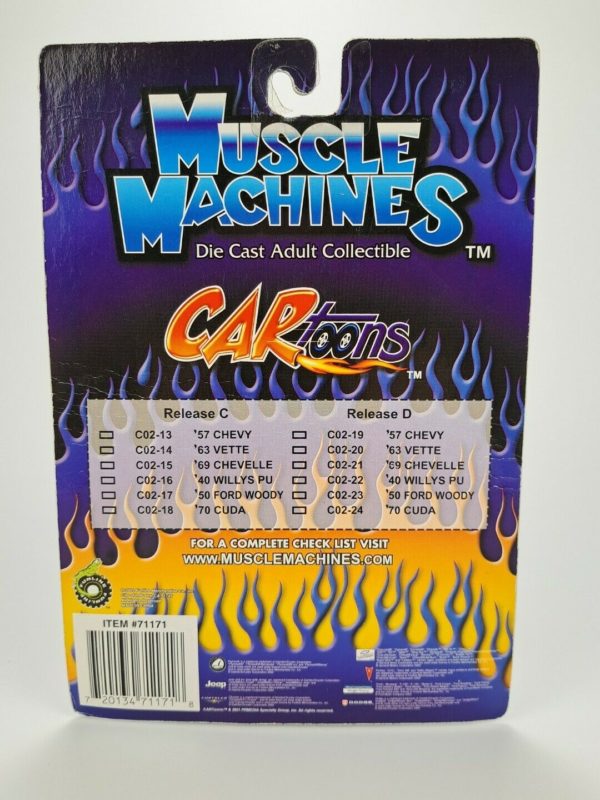 Muscle Machines 1:64 Scale Diecast Collectible Cartoons 1963 Corvette C02-20