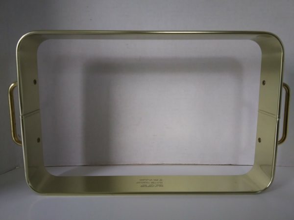Vintage Pyrex Originals Fireside Bakeware 2 Quart Oblong Baking Dish and Decorated Metal Server 2325-F