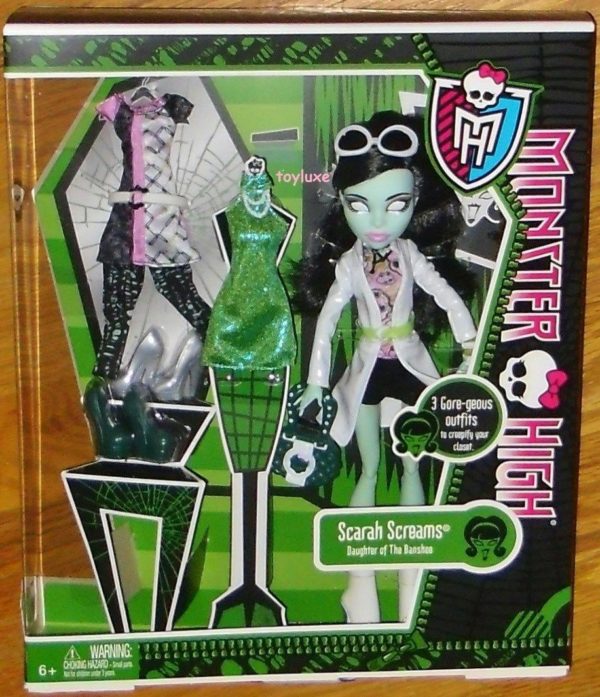 Monster High Scarah Screams Daughter of The Banshee Doll 10.5"