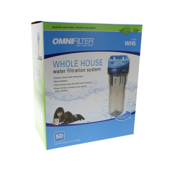 Omni Filter WH5 3/4" Clear Whole House Sediment Water Filtration System