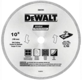 DEWALT DW4792 10-Inch Tile Blade