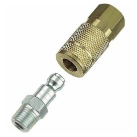 Plews and Edelman Tomkins 13-101 1/4" Female Coupler With1/4" Male Nipple