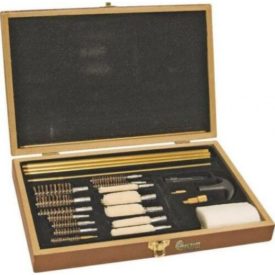 Magnum North American Tool 51218 3-in-1 Gun Cleaning Kit with Wood Case