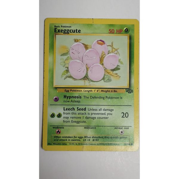Excellent Exeggcute 52/64 Jungle Set Pokemon Card