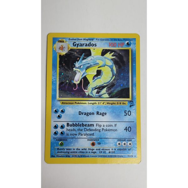 Excellent Gyarados 7/130 Base Set 2 Pokemon Card