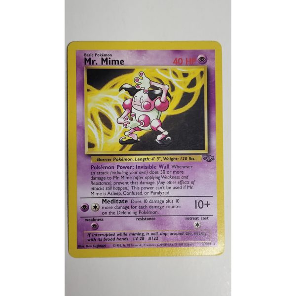 Excellent Mr. Mime 22/64 Jungle Set Pokemon Card