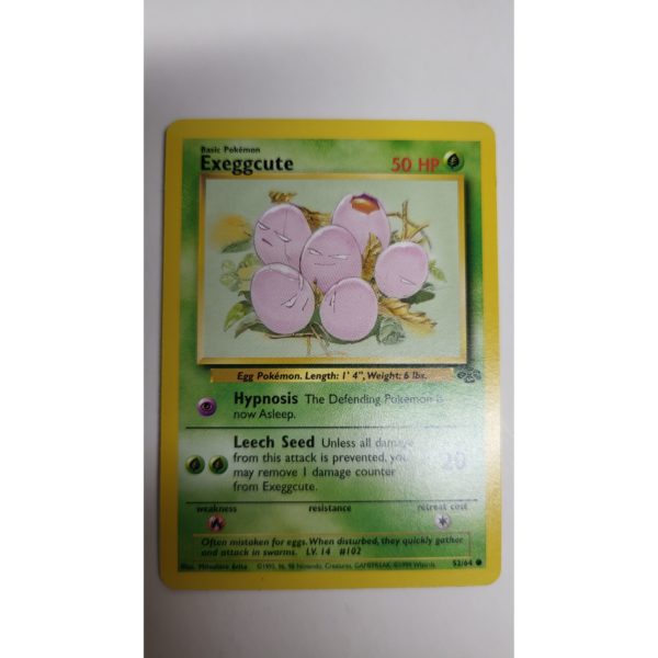 Mint Exeggcute 52/64 Jungle Set Pokemon Card