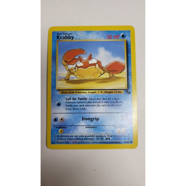 Mint Krabby 51/62 Fossil Set Pokemon Card