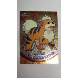 Mint 2000 Topps Chrome Growlithe #58 Pokemon Card