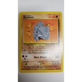 Mint Rhyhorn 90/130 Base Set 2 Pokemon Card