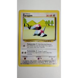 Near Mint Porygon 39/102 Base Set Unlimited Pokemon Card