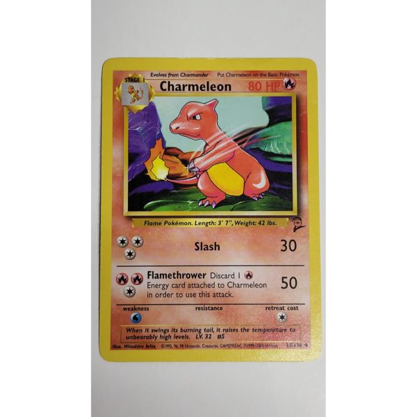 Near Mint Charmeleon 35/130 Base Set 2 Pokemon Card