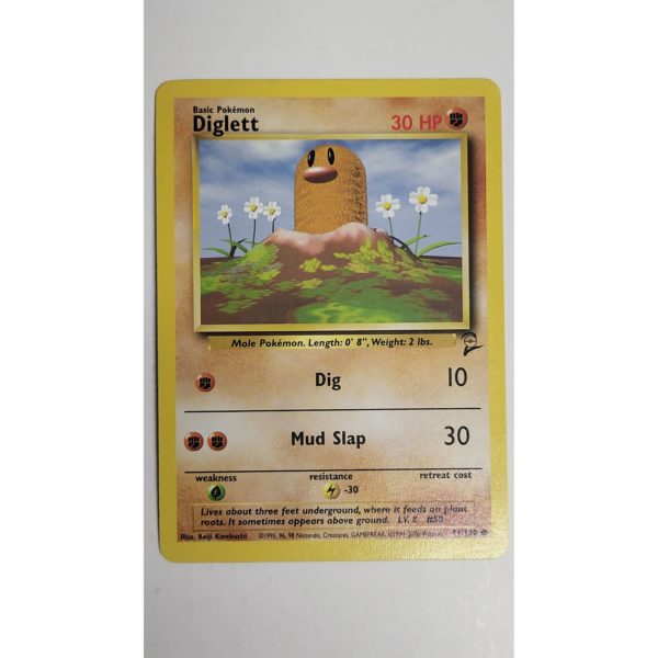 Near Mint Diglett 71/130 Base Set 2 Pokemon Card