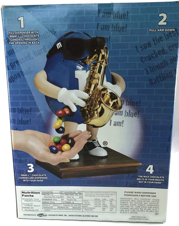 M&M's Candy Dispenser Blues Café Limited Edition Collectible