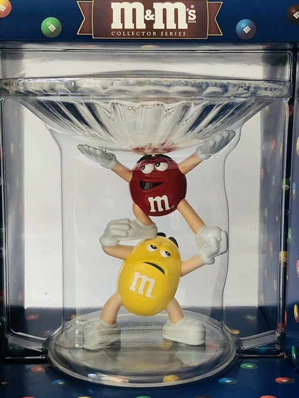 M&M's Candy Dish Red & Yellow Character Limited Edition Collectible