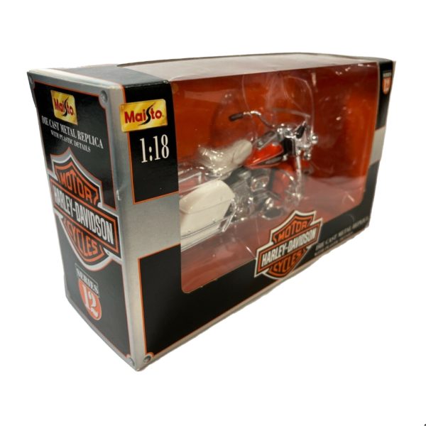 2001 Maisto Harley Davidson 1968 FLH Electra Glide Motorcycle Diecast 1:18 Series 12