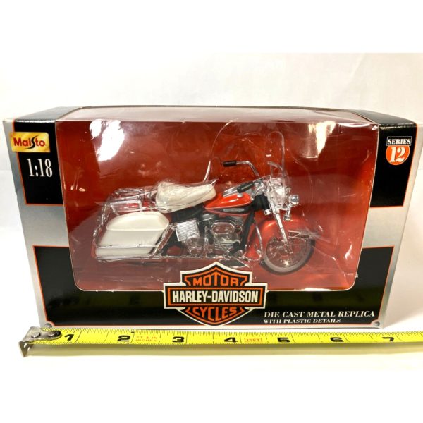 2001 Maisto Harley Davidson 1968 FLH Electra Glide Motorcycle Diecast 1:18 Series 12