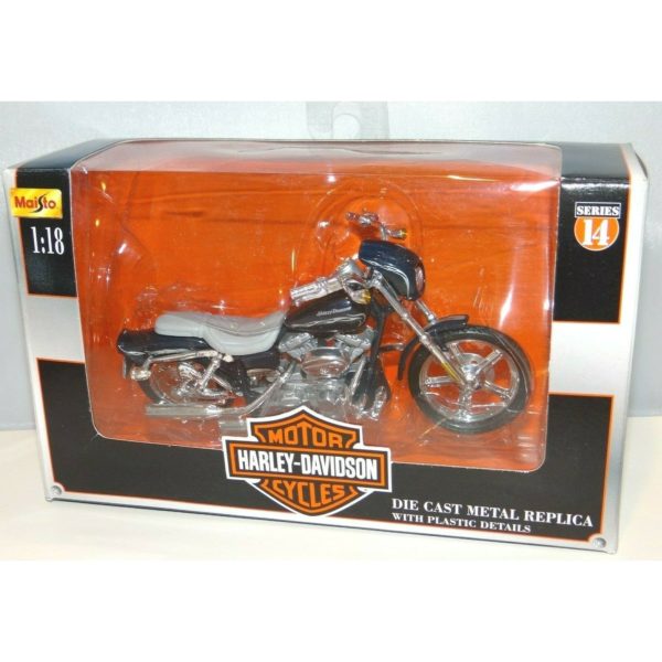 2002 Maisto Harley Davidson 2002 FXDWG CVO Custom Motorcycle Diecast 1:18 Series 14