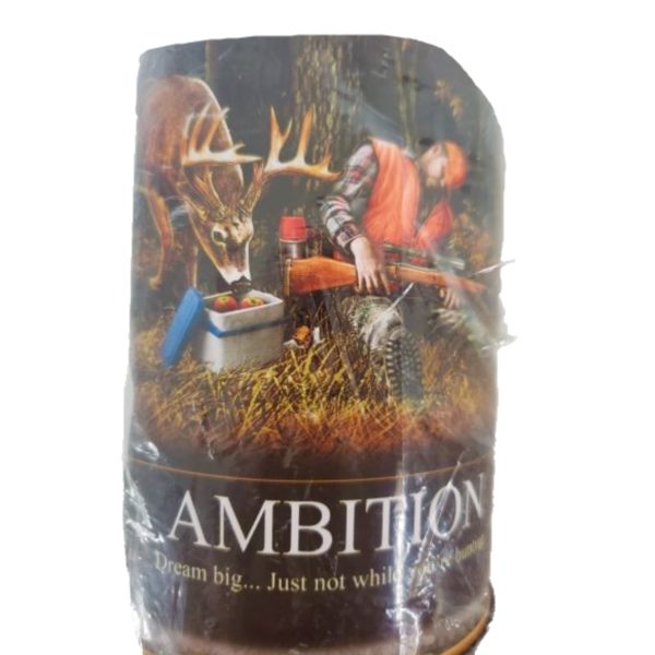 Buckwear "AMBITION" Funny Saying WIND CHIME Deer Hunter 30"