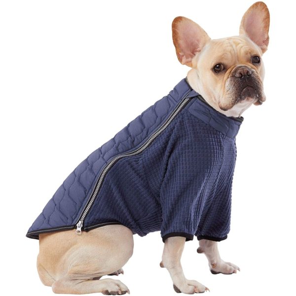 TOP PAW Packable Blue Reflective Dog Coat Size X-Large