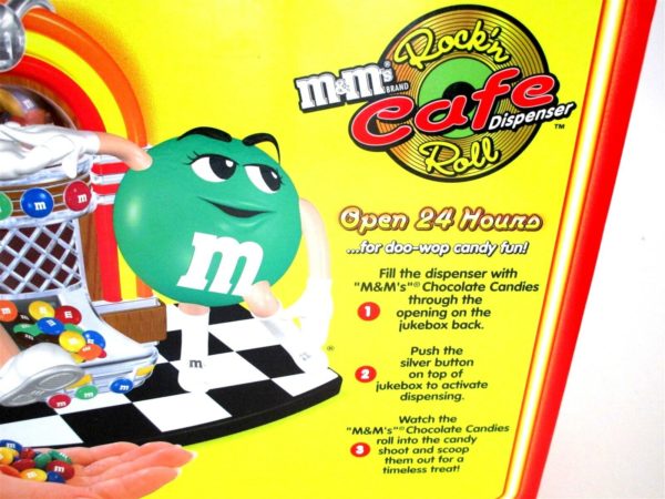 M&M's Rockn Roll Cafe Candy Dispenser Limited Edition Collectible