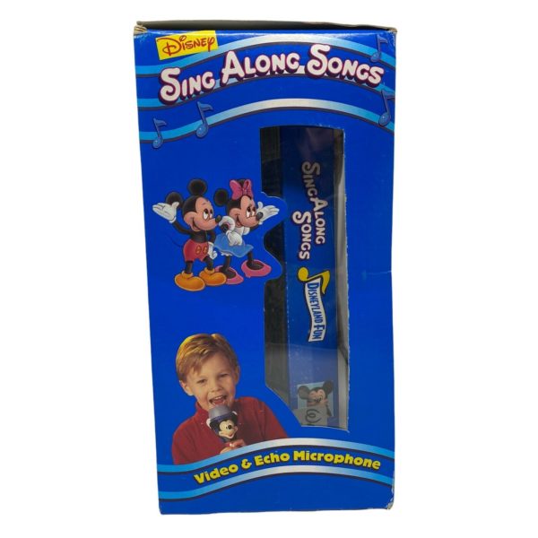 Disney Sing Along Songs VHS & Microphone Disneyland Fun Small World