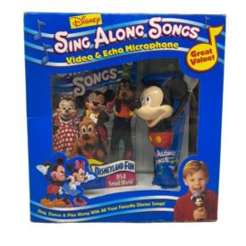 Disney Sing Along Songs VHS & Microphone Disneyland Fun Small World