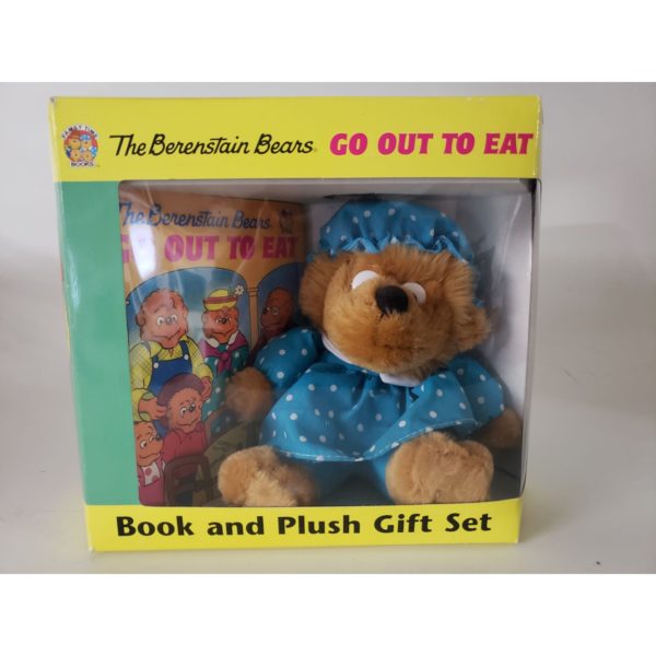 The Berenstain Bears "Go Out To Eat" Book and Plush Gift Set 1997