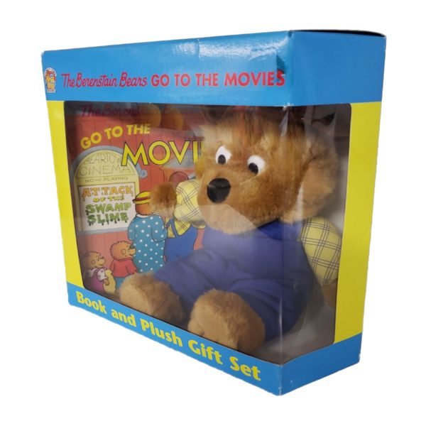 The Berenstain Bears "Go To The Movies" Book and Plush Gift Set 1997