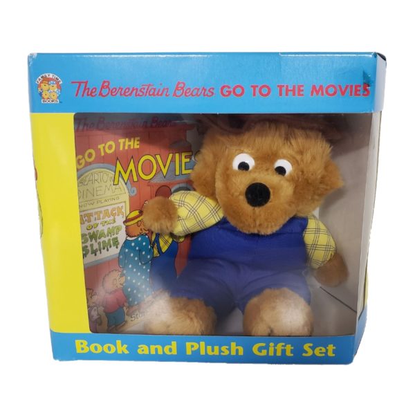 The Berenstain Bears "Go To The Movies" Book and Plush Gift Set 1997