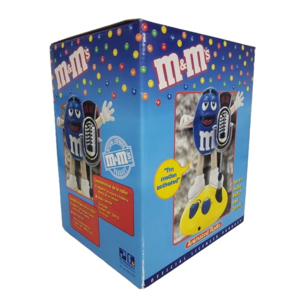 M&M's BLUE Animated AM/FM Radio w/Built In Speaker Talking Motion Activated
