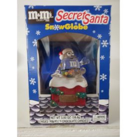 M&M's Secret Santa Snow globe Limited Edition Collectible