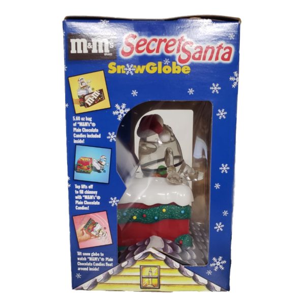 M&M's Secret Santa Snow globe Limited Edition Collectible