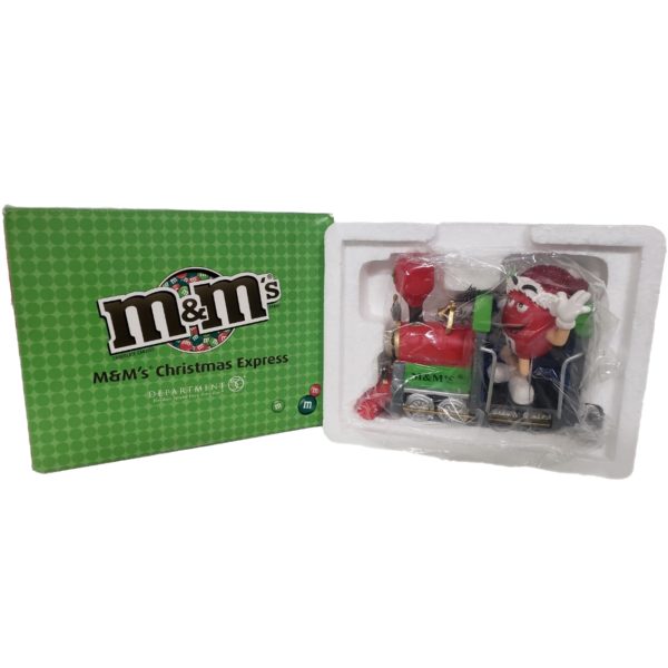 M&M's Department 56 Christmas Express Train Engine Figurine Limited Edition Collectible