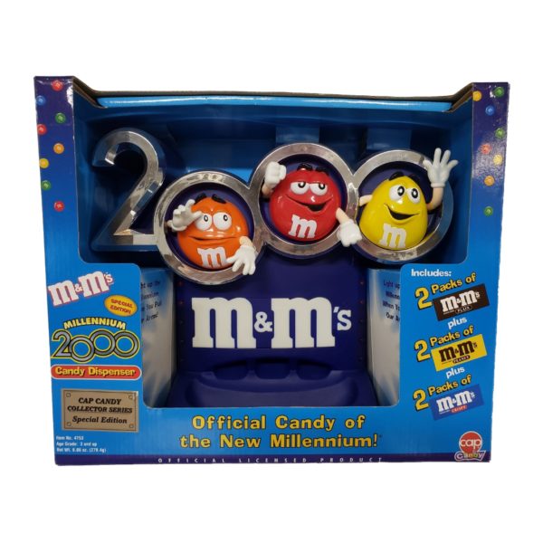 M&M's Candy Dispenser Special Edition Millennium 2000 Collectible