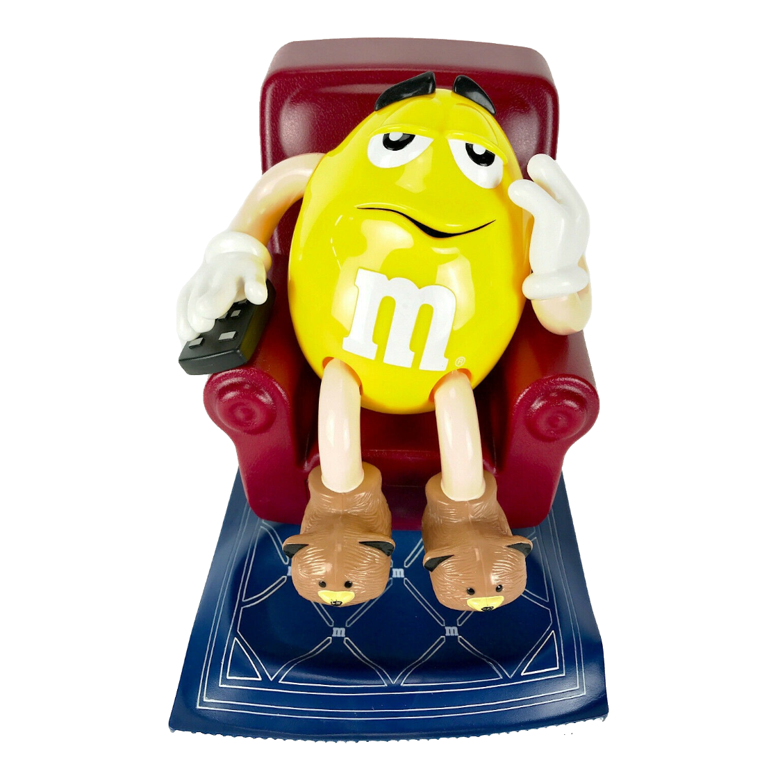 Yellow and Red M&M Candy Dispenser