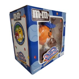 M&M's Candy ORANGE BASEBALL Sport Dispenser Limited Edition Collectible