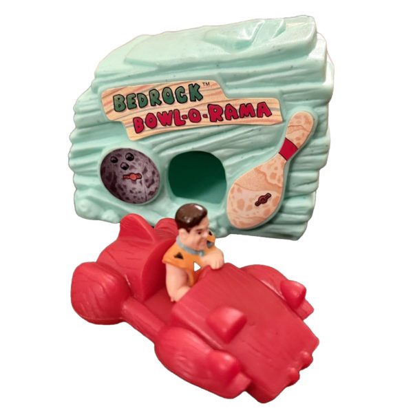 1993 McDonald's The Flintstones Happy Meal Toy - Fred & Bedrock Bowl-O-Rama