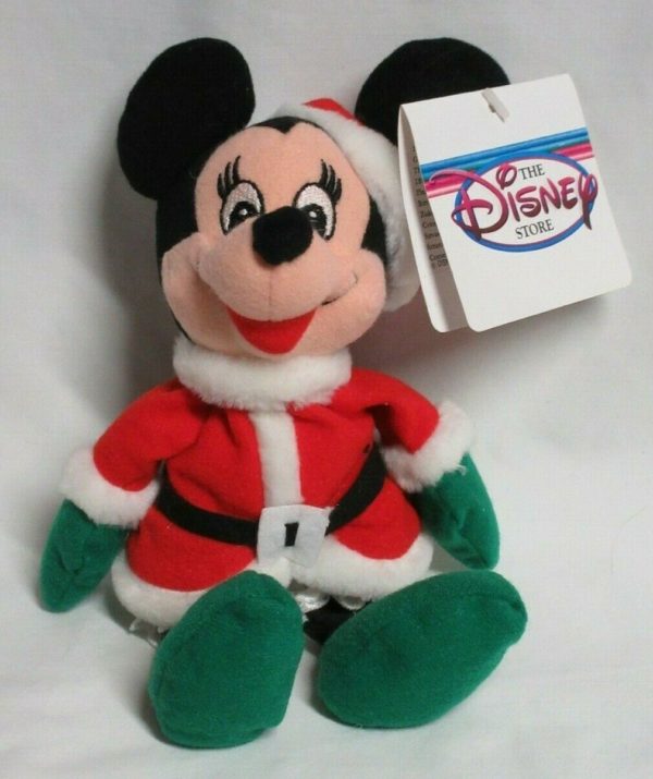 The Disney Store 9 Mini Bean Bag Plush - Mrs Santa Claus Minnie Mouse