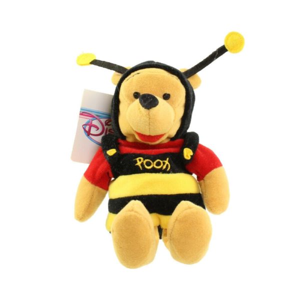 Disney Store BUMBLE BEE POOH - Winnie The Pooh Mini Bean Bag Plush Toy