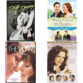 DVD Assorted Romance Movies DVD 4 Pack Fun Gift Bundle: Dirty Dancing  When Calls The Heart: Follow Your Heart  The Vow  My Best Friend's Wedding Special Edition