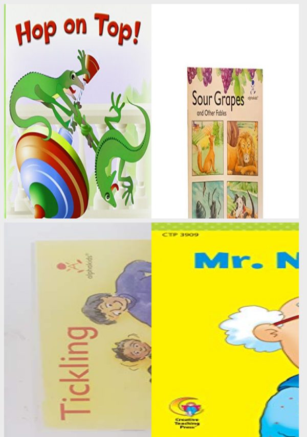 Children's Fun & Educational 4 Pack Paperback Book Bundle (Ages 3-5): READING 2007 LISTEN TO ME READER GRADE K UNIT 3 LESSON 6 BELOW LEVEL: HOP ON TOP!, Sour Grapes and Other Fables Alphakids, Tickling Alaphakids, Mr. Noisy Builds a House Learn to Read, Social Studies Social Studies Learn to Read